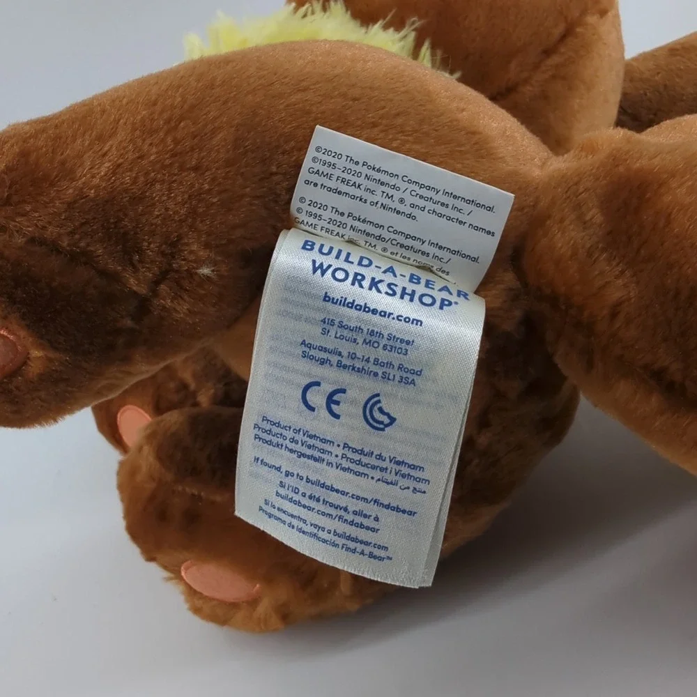 Eevee Plush BAB Build A Bear Pokemon Stuffed Animal 16" 2020 No Voice Box - Picture 4 of 8